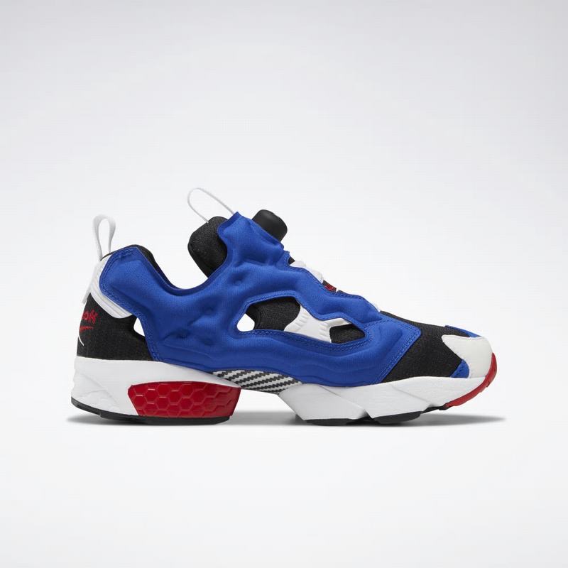 Tenisi Reebok Instapump Fury Og Barbati Negrii/Albastri/Rosii/Albi Romania RK9537IU